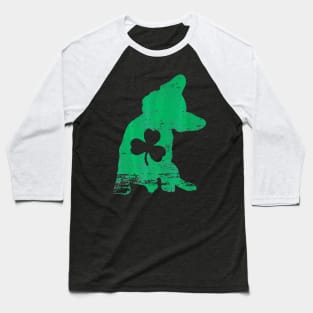 French Bulldog Shamrock St Patricks Day Frenchie Dog Lover Baseball T-Shirt